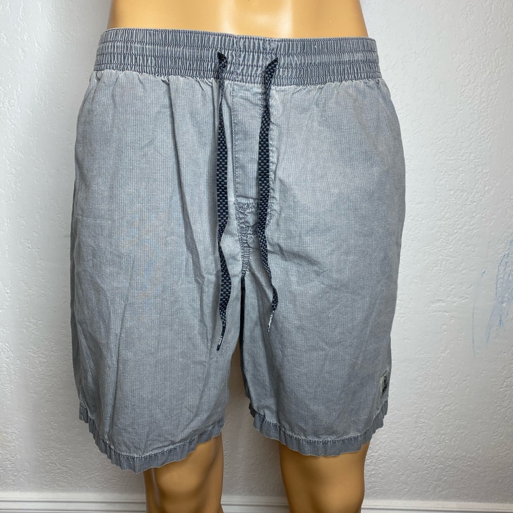 VANS Off the Wall Shorts Mens XL Gray Drawstring Board Skateboarding Casual